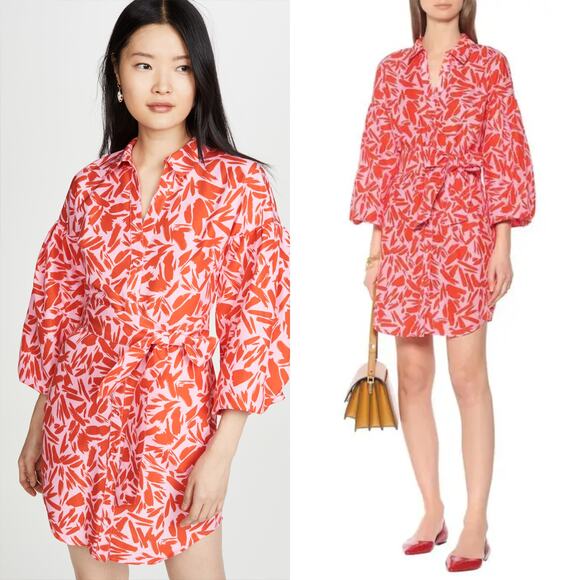 Veronica Beard Samy Dress Poppy Multi - Picture 1 of 9